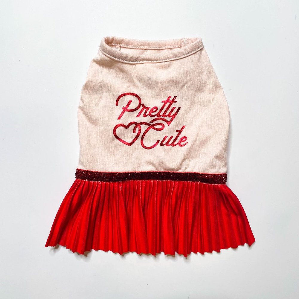 Top Paw "Pretty Cute" Valentines Dress